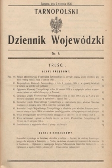 Tarnopolski Dziennik Wojewódzki. 1936, nr 9