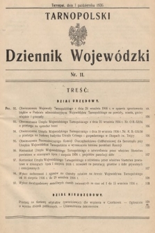 Tarnopolski Dziennik Wojewódzki. 1936, nr 11