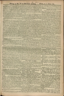Breslauer Zeitung. Jg.45, Nr. 79 (17 Februar 1864) - [Morgen-Ausgabe]
