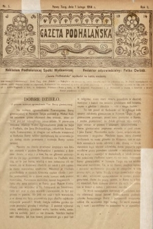 Gazeta Podhalańska. 1914, nr 5