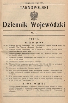 Tarnopolski Dziennik Wojewódzki. 1937, nr 11