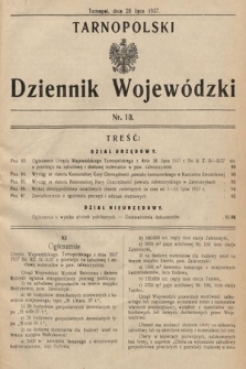 Tarnopolski Dziennik Wojewódzki. 1937, nr 13