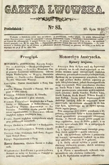 Gazeta Lwowska. 1848, nr 83