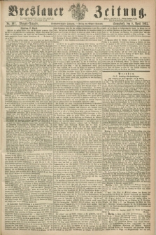 Breslauer Zeitung. Jg.46, Nr. 167 (8 April 1865) - Morgen-Ausgabe + dod.