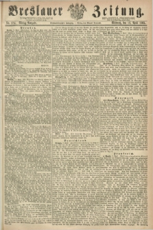 Breslauer Zeitung. Jg.46, Nr. 174 (12 April 1865) - Mittag-Ausgabe