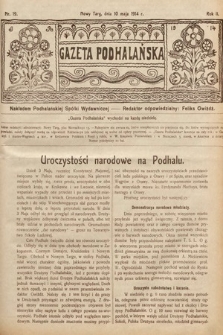 Gazeta Podhalańska. 1914, nr 19