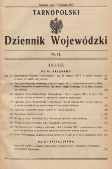 Tarnopolski Dziennik Wojewódzki. 1937, nr 19
