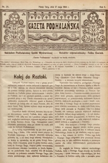 Gazeta Podhalańska. 1914, nr 20