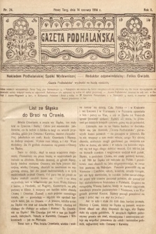 Gazeta Podhalańska. 1914, nr 24