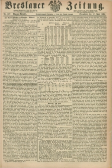 Breslauer Zeitung. Jg.46, Nr. 277 (17 Juni 1865) - Morgen-Ausgabe + dod.