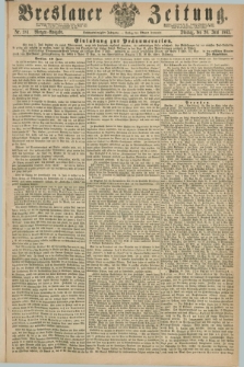 Breslauer Zeitung. Jg.46, Nr. 281 (20 Juni 1865) - Morgen-Ausgabe + dod.