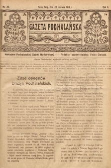 Gazeta Podhalańska. 1914, nr 26