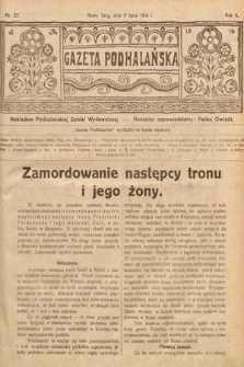 Gazeta Podhalańska. 1914, nr 27