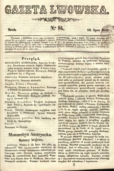 Gazeta Lwowska. 1848, nr 84