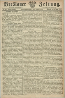 Breslauer Zeitung. Jg.47, Nr. 400 (29 August 1866) - Morgen-Ausgabe + dod.