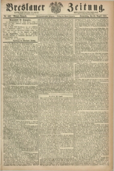 Breslauer Zeitung. Jg.47, Nr. 402 (30 August 1866) - Morgen-Ausgabe + dod.