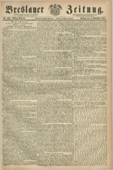 Breslauer Zeitung. Jg.47, Nr. 429 (14 September 1866) - Mittag-Ausgabe