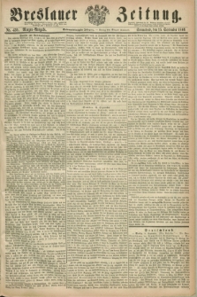 Breslauer Zeitung. Jg.47, Nr. 430 (15 September 1866) - Morgen-Ausgabe + dod.