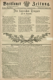 Breslauer Zeitung. Jg.47, Nr. 434 (18 September 1866) - Morgen-Ausgabe + dod.