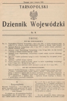 Tarnopolski Dziennik Wojewódzki. 1938, nr 9