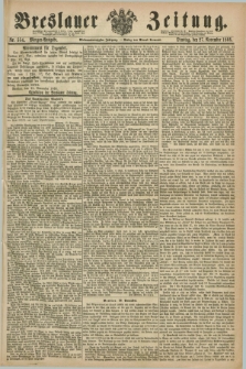 Breslauer Zeitung. Jg.47, Nr. 554 (27 November 1866) - Morgen-Ausgabe + dod.