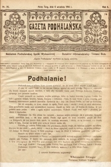 Gazeta Podhalańska. 1914, nr 36