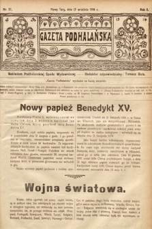 Gazeta Podhalańska. 1914, nr 37