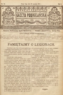 Gazeta Podhalańska. 1914, nr 38