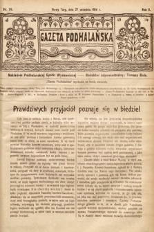 Gazeta Podhalańska. 1914, nr 39