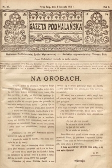 Gazeta Podhalańska. 1914, nr 45