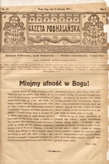 Gazeta Podhalańska. 1914, nr 46