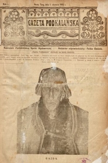 Gazeta Podhalańska. 1913, nr 1
