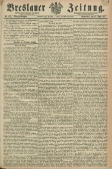 Breslauer Zeitung. Jg.48, Nr. 195 (27 April 1867) - Morgen-Ausgabe + dod.