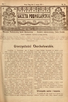 Gazeta Podhalańska. 1913, nr 10