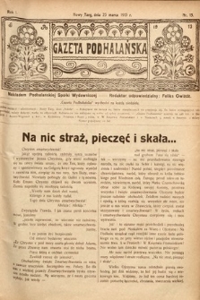 Gazeta Podhalańska. 1913, nr 13