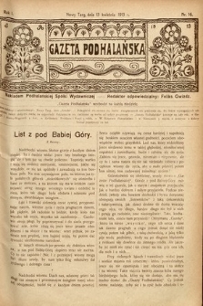 Gazeta Podhalańska. 1913, nr 16