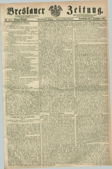 Breslauer Zeitung. Jg.48, Nr. 417 (7 September 1867) - Morgen-Ausgabe + dod.