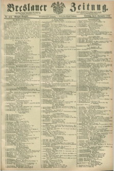 Breslauer Zeitung. Jg.48, Nr. 419 (8 September 1867) - Morgen-Ausgabe + dod.
