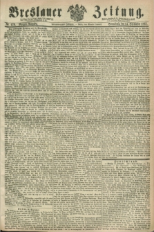 Breslauer Zeitung. Jg.48, Nr. 429 (14 September 1867) - Morgen-Ausgabe + dod.
