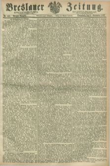 Breslauer Zeitung. Jg.48, Nr. 441 (21 September 1867) - Morgen-Ausgabe + dod.