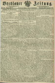 Breslauer Zeitung. Jg.48, Nr. 449 (26 September 1867) - Morgen-Ausgabe + dod.