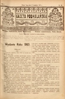 Gazeta Podhalańska. 1913, nr 18