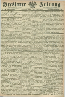Breslauer Zeitung. Jg.48, Nr. 519 (6 November 1867) - Morgen-Ausgabe + dod.