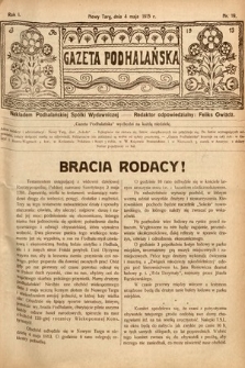 Gazeta Podhalańska. 1913, nr 19