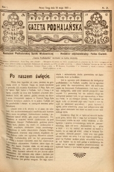 Gazeta Podhalańska. 1913, nr 21
