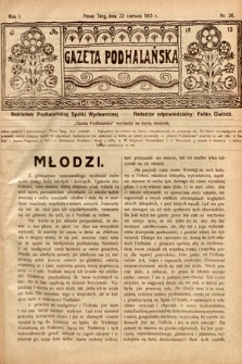 Gazeta Podhalańska. 1913, nr 26
