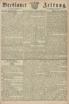 Breslauer Zeitung. Jg.49, Nr. 273 (14 Juni 1868) - Morgen-Ausgabe + dod.