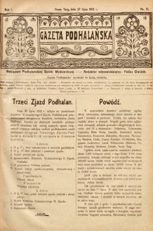 Gazeta Podhalańska. 1913, nr 31