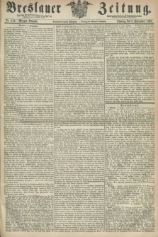 Breslauer Zeitung. Jg.49, Nr. 419 (8 September 1868) - Morgen-Ausgabe + dod.