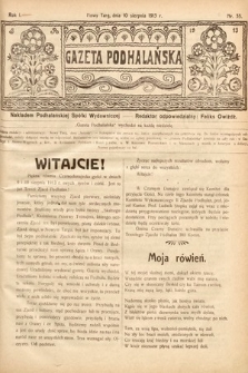 Gazeta Podhalańska. 1913, nr 33